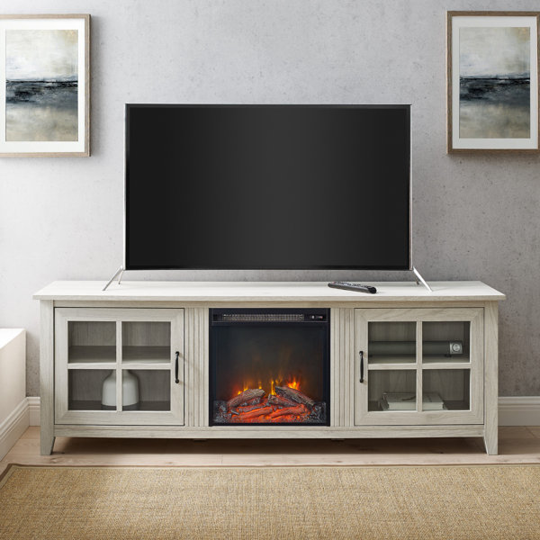 Charlton Home® Dake TV Stand for TVs up to 78" with Fireplace Included